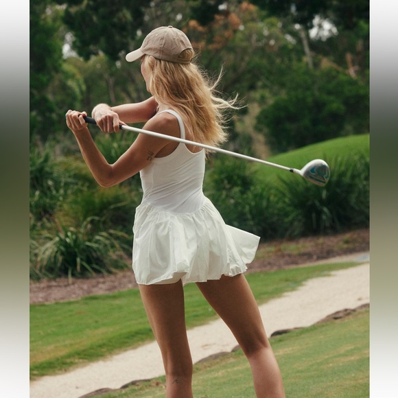 Free People Swing of Things Skortsie Tennis Dress Sz Small - Picture 7 of 12